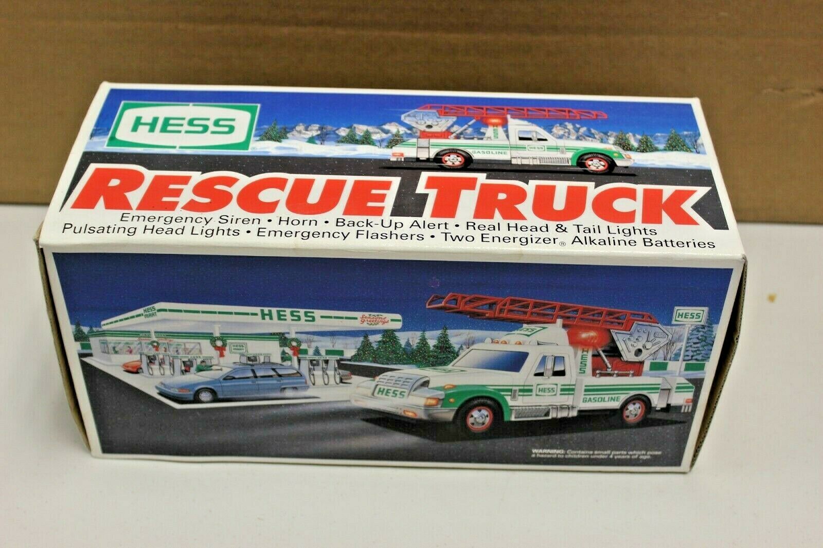 HESS GAS Die-Cast Vehicle 1994 EMERGENCY FIRE RESCUE TRUCK See Picts ...