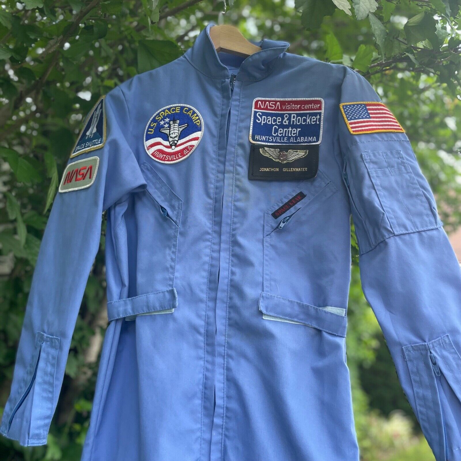 Amazing 80s NASA Space Camp Coveralls - XS Blue Flight Suit Spacesuit ...